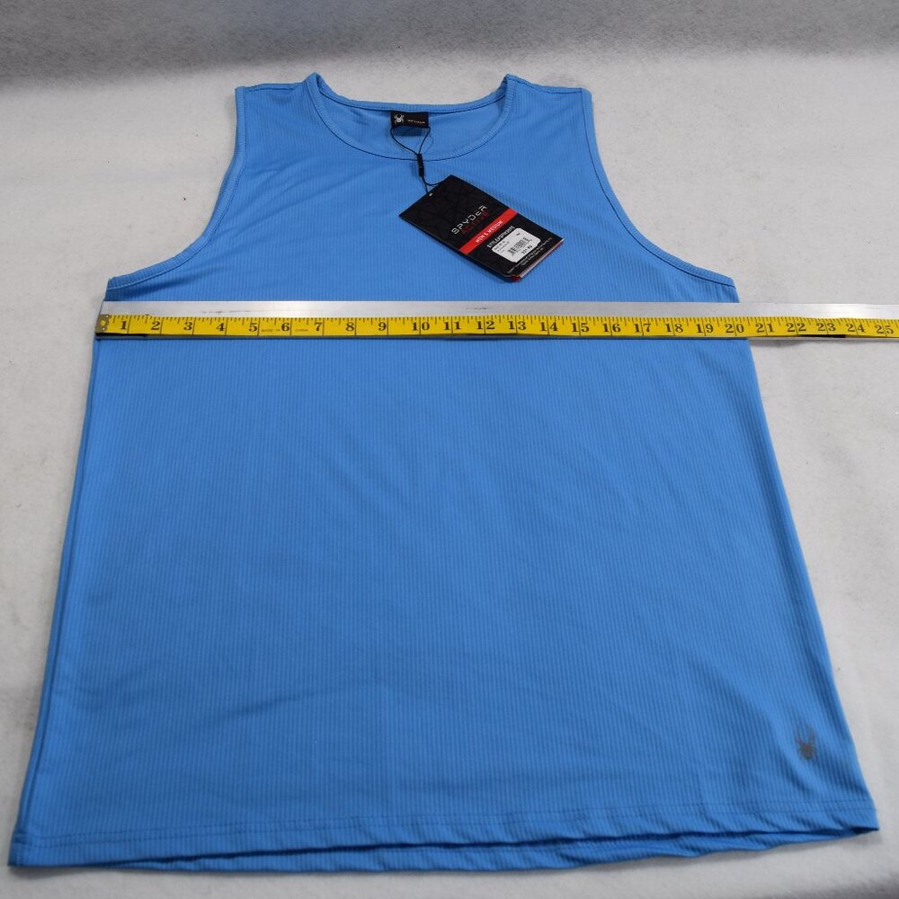 Spyder Men's Performance Solid Tank Top Color Blue NWT #0418-19